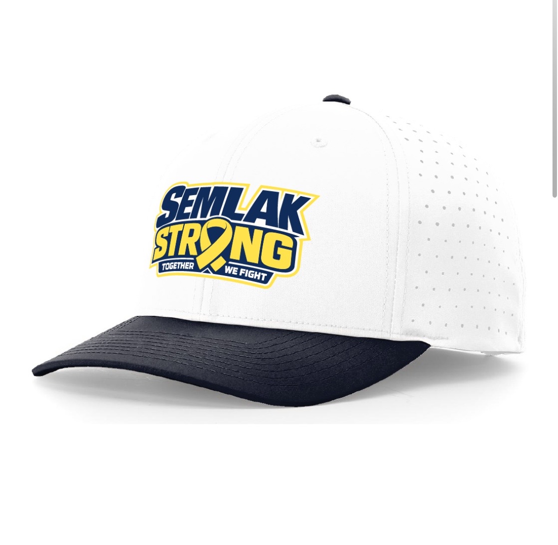 Semlak Strong white and navy hat